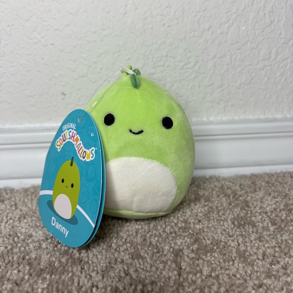 New Danny the Dinosaur Clip Squishmallow - Picture 2 of 6